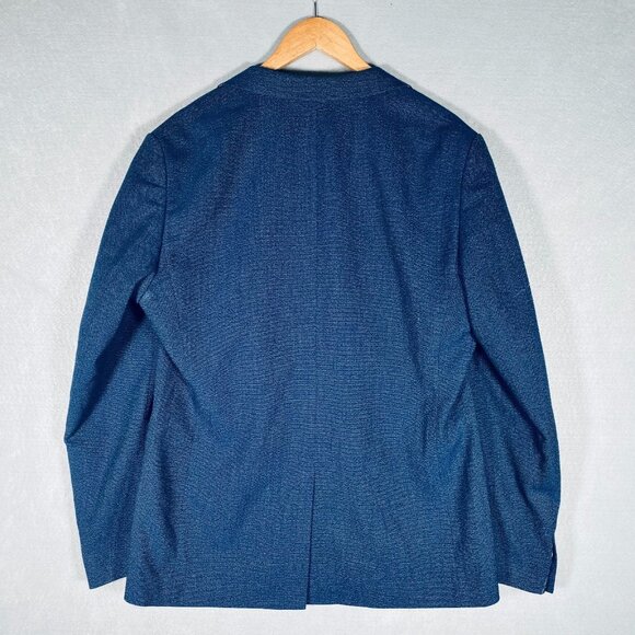 Ted Baker London Blazer Mens 42R Blue Stretch Softshell Sport Coat Jacket - Picture 10 of 15